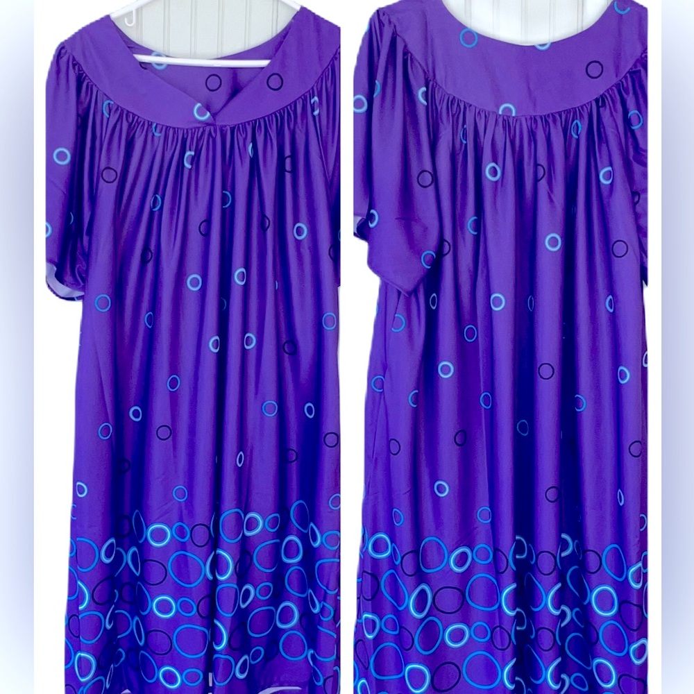 Anthony Richards SZ 2X MuMu Kaftan House Dress Lounge Wear with Pockets